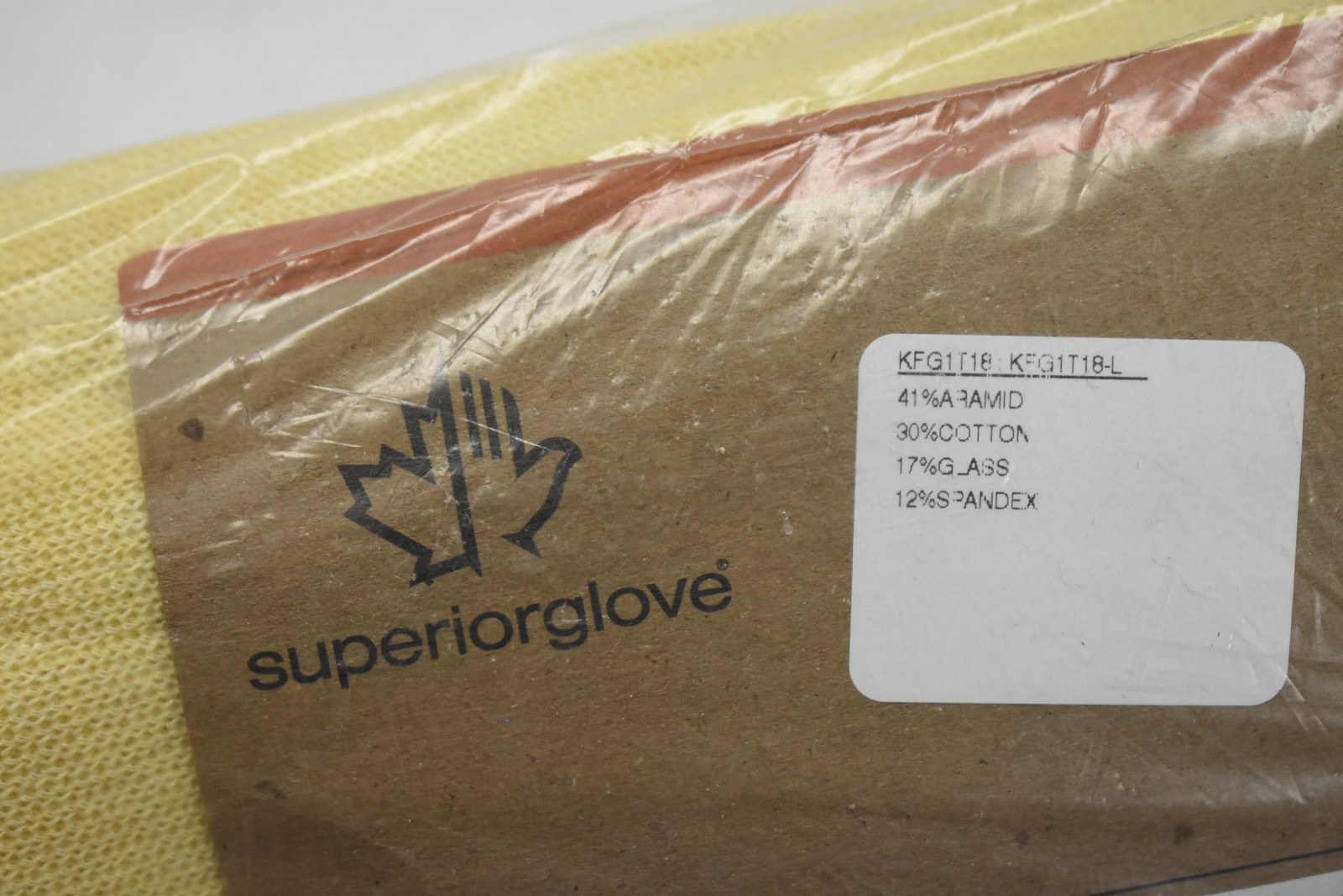 Superior Glove KFG1T18-L 18in Cut A4 Knit Tapered Sleeves Large 6 Pair Yellow