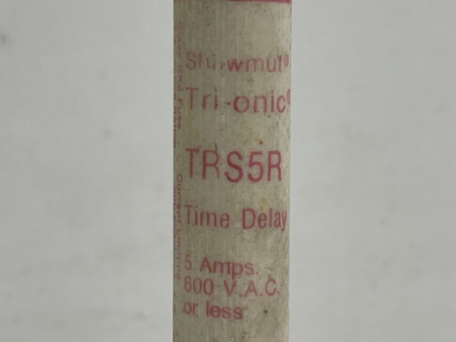 LOT OF 2 NEW OLD STOCK! GOULD SHAWMUT 600 5A TRI-ONIC TIME DELAY FUSES TRS5R