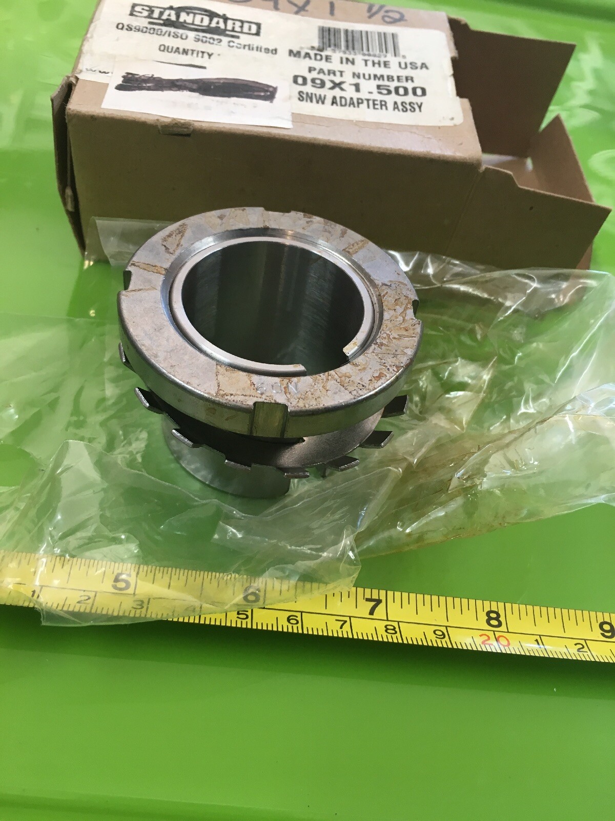 STANDARD 09X1.500 Locknut Adapter Sleeve – 1.5 in Bore Dia., Steel SNW