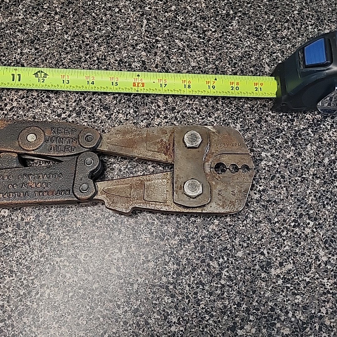 Vintage NICOPRESS 63V-XPM Hand Swaging Tool 63VXPM National Telephone Supply Co.