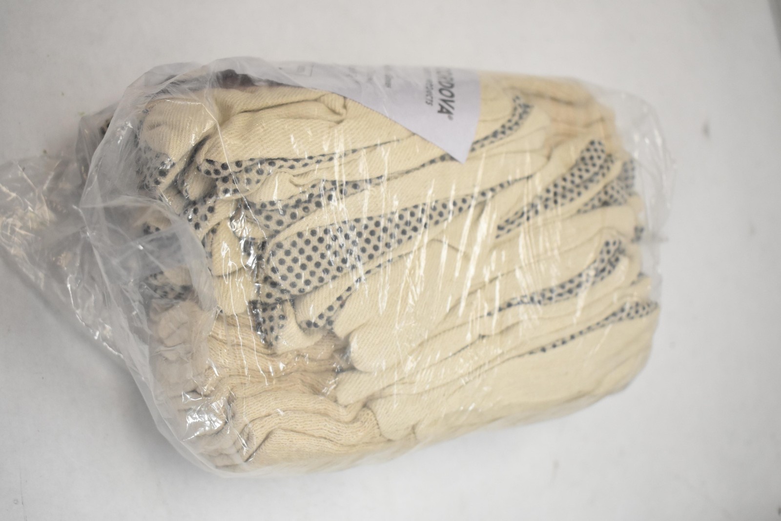 Cordova Safety Products Industrial Work Gloves 2610 7 Dozen Dotted Grip Beige