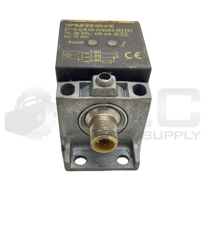 TURCK BI15-CK40-AN6X2-H1141 INDUCTIVE SENSOR 10-30VDC 200MA SN=15MM