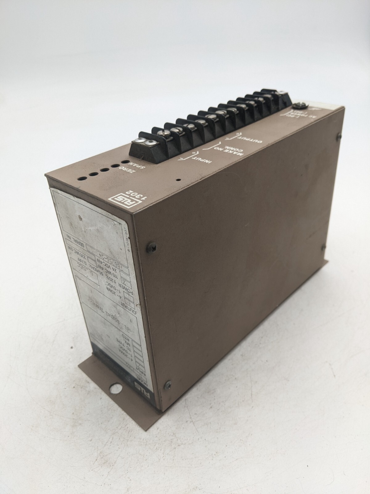 RIS SC-1302 Voltage/Current Isolated Transmitter 115VAC 4-20mA 1-5VDC 4W 50/60Hz