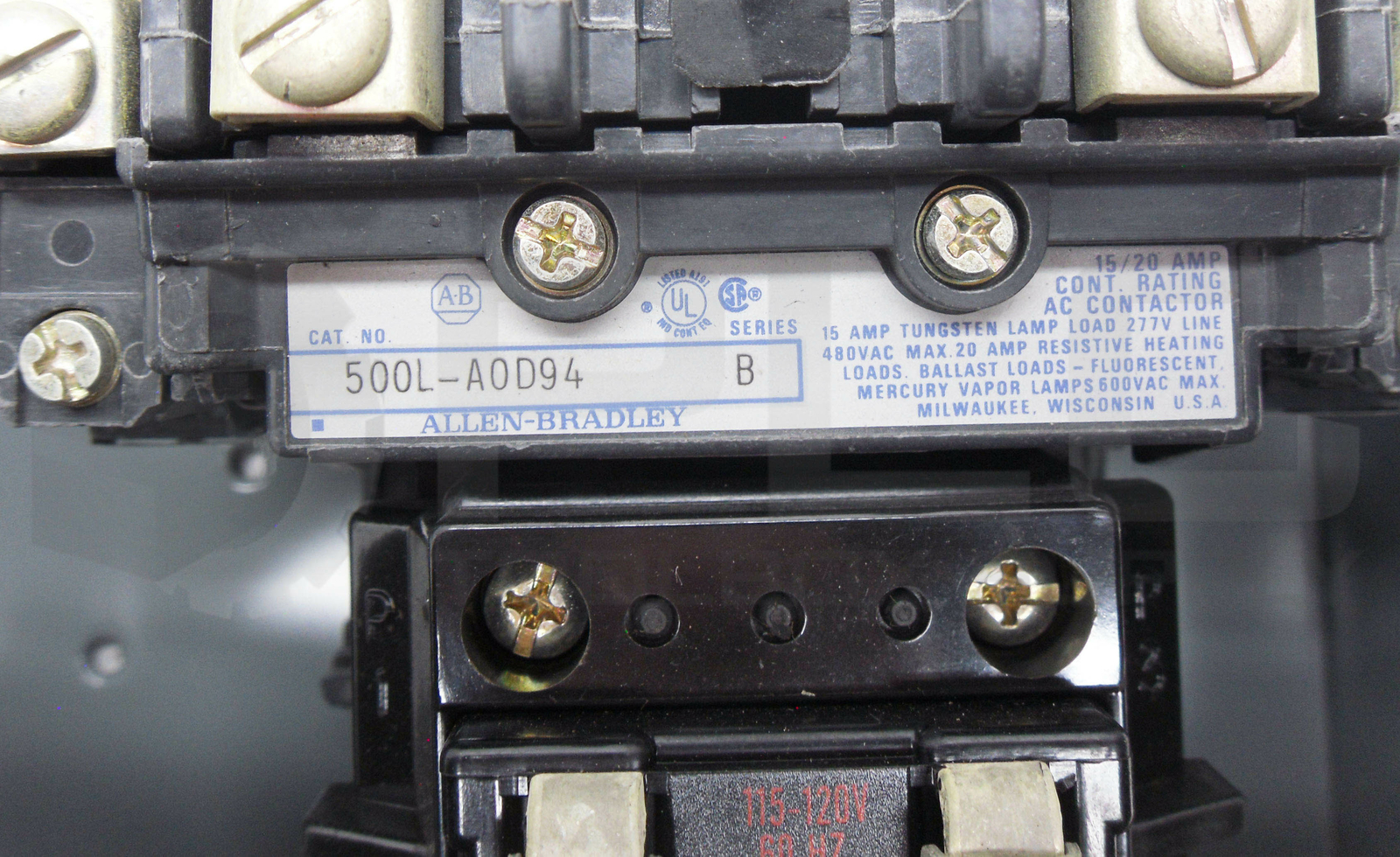 NEW ALLEN BRADLEY 500L-AAD94 /B AC LIGHTING CONTACTOR W/ CB236 COIL *READ*