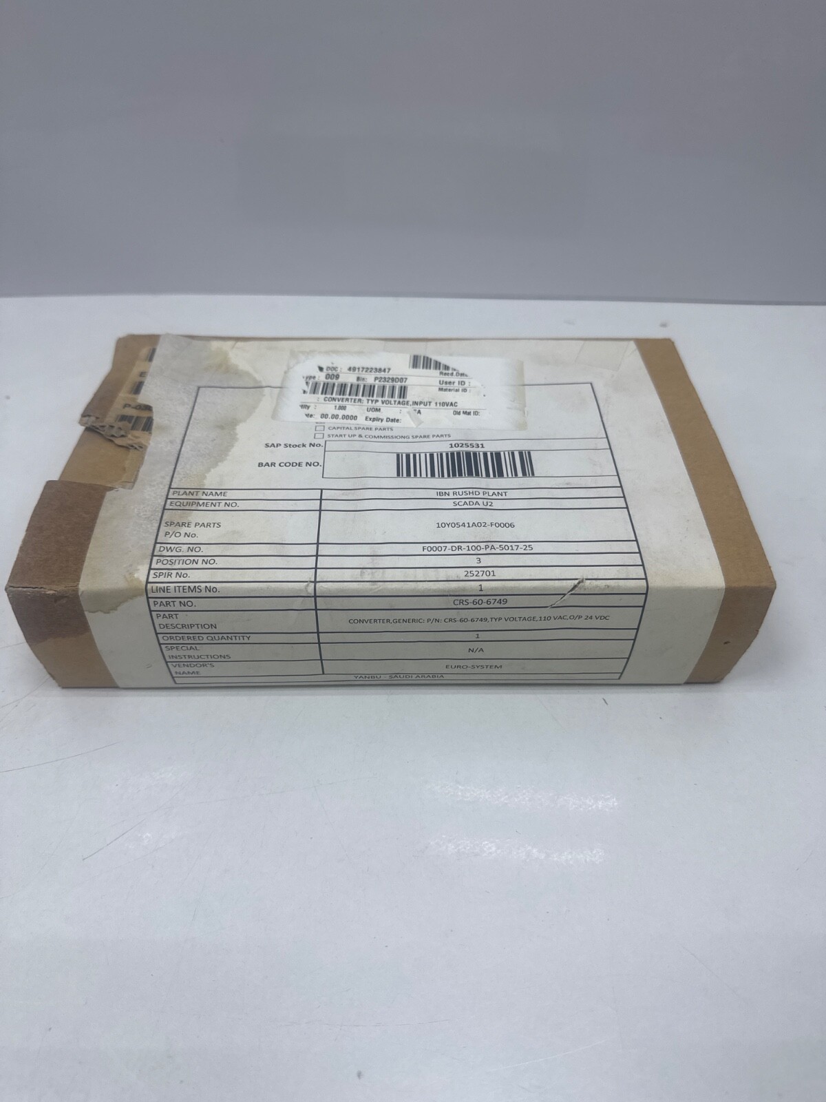 PREMIUM CRS60 Series 6749 DC/DC Converter 24V 60W