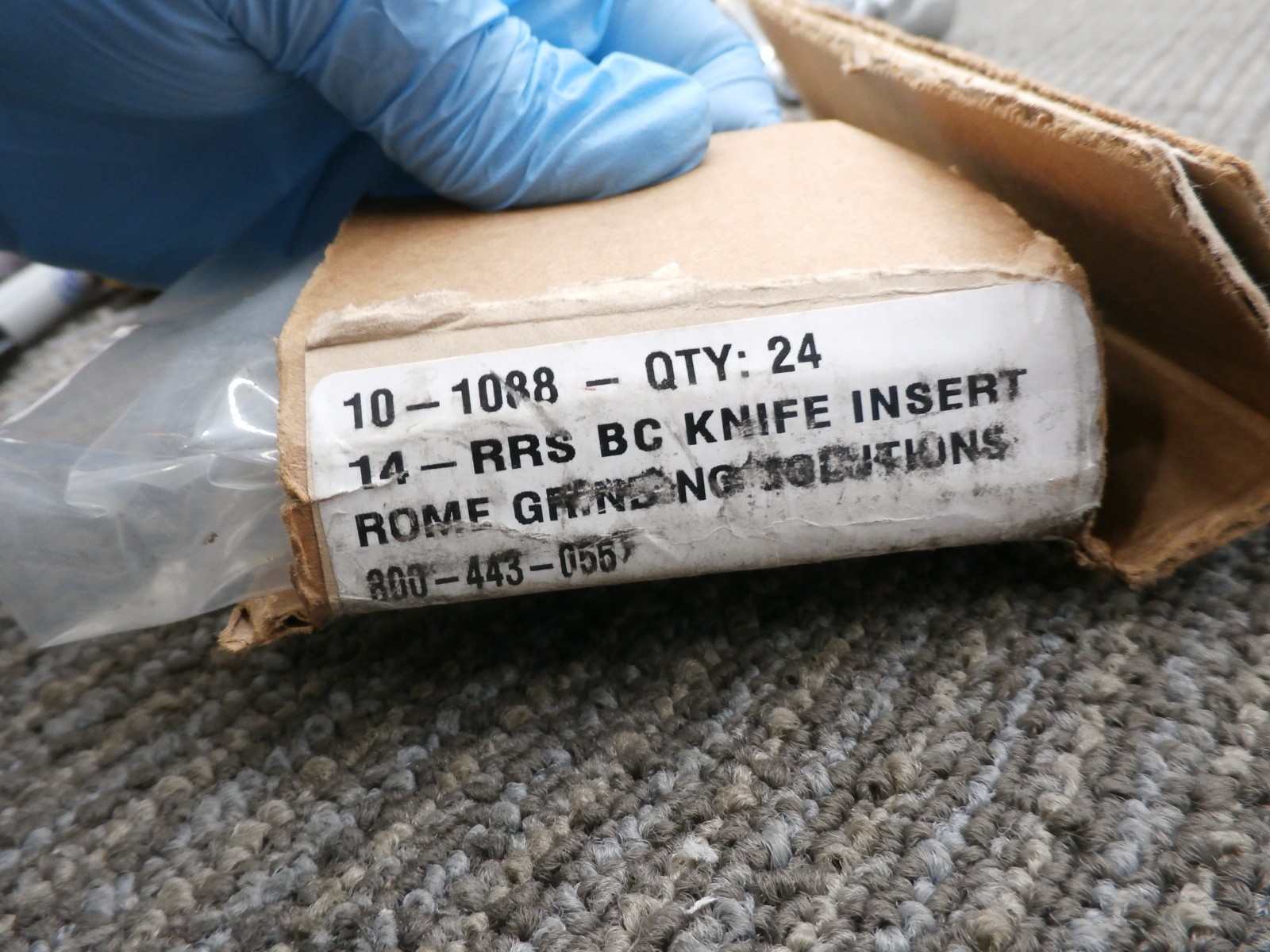 New (BOX OF 24) ROME GRINDING SOLUTIONS 14-RRS KNIFE INSERT 10-1088
