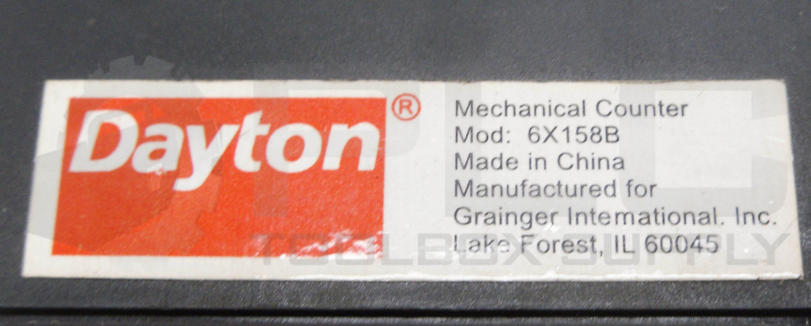 DAYTON 6X158B MECHANICAL COUNTER