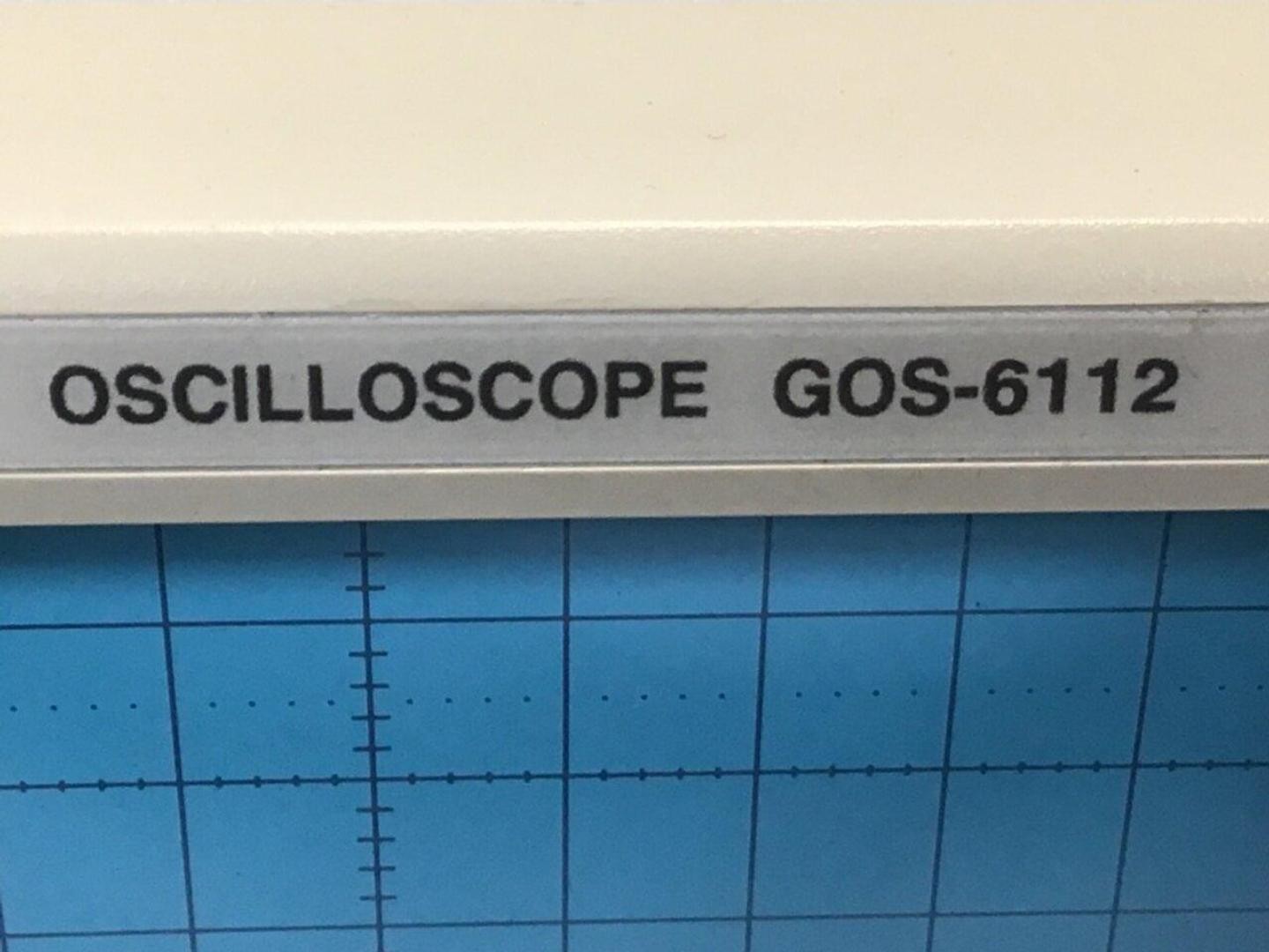GW INSTEK Oscilloscope GOS-6112 Used #119523
