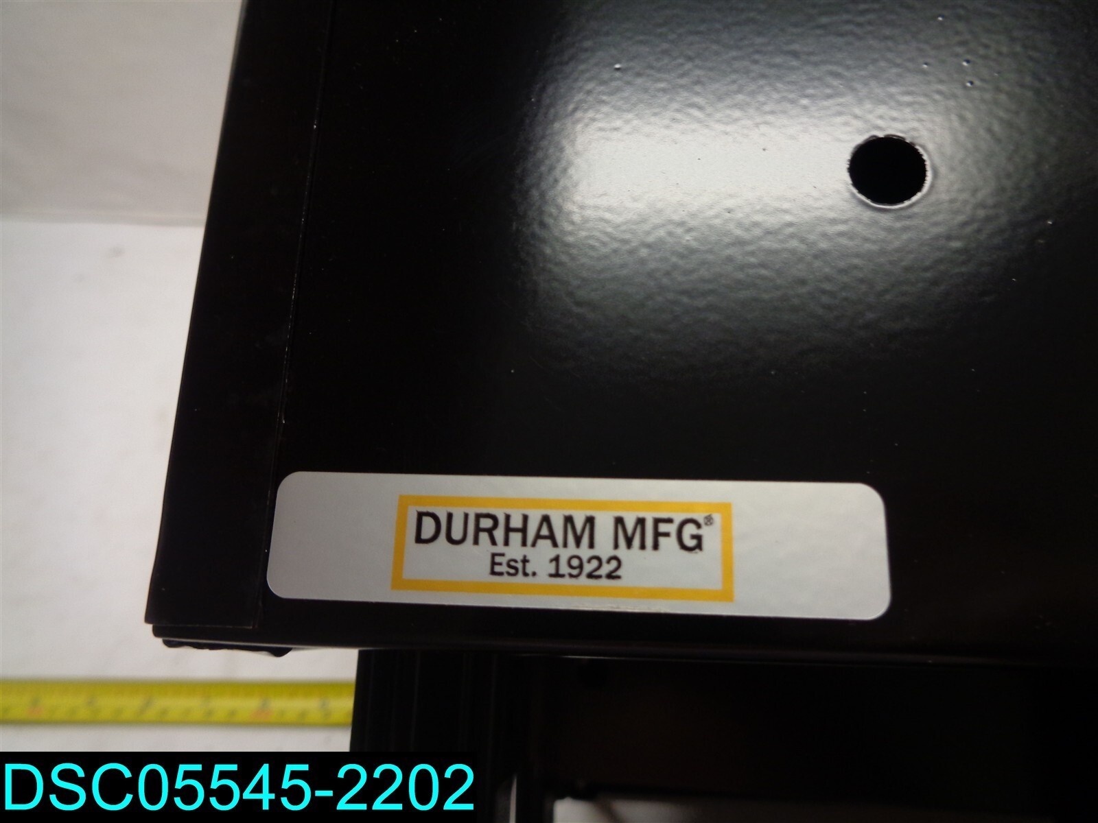 DENTED Durham Slide Rack 307-08-S561 Compartment Storage Boxes Fits Four Boxes