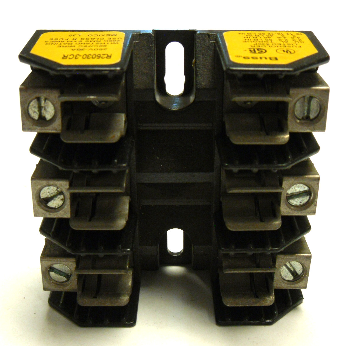 NEW BUSS R25060-3CR FUSE HOLDER 250V-30A