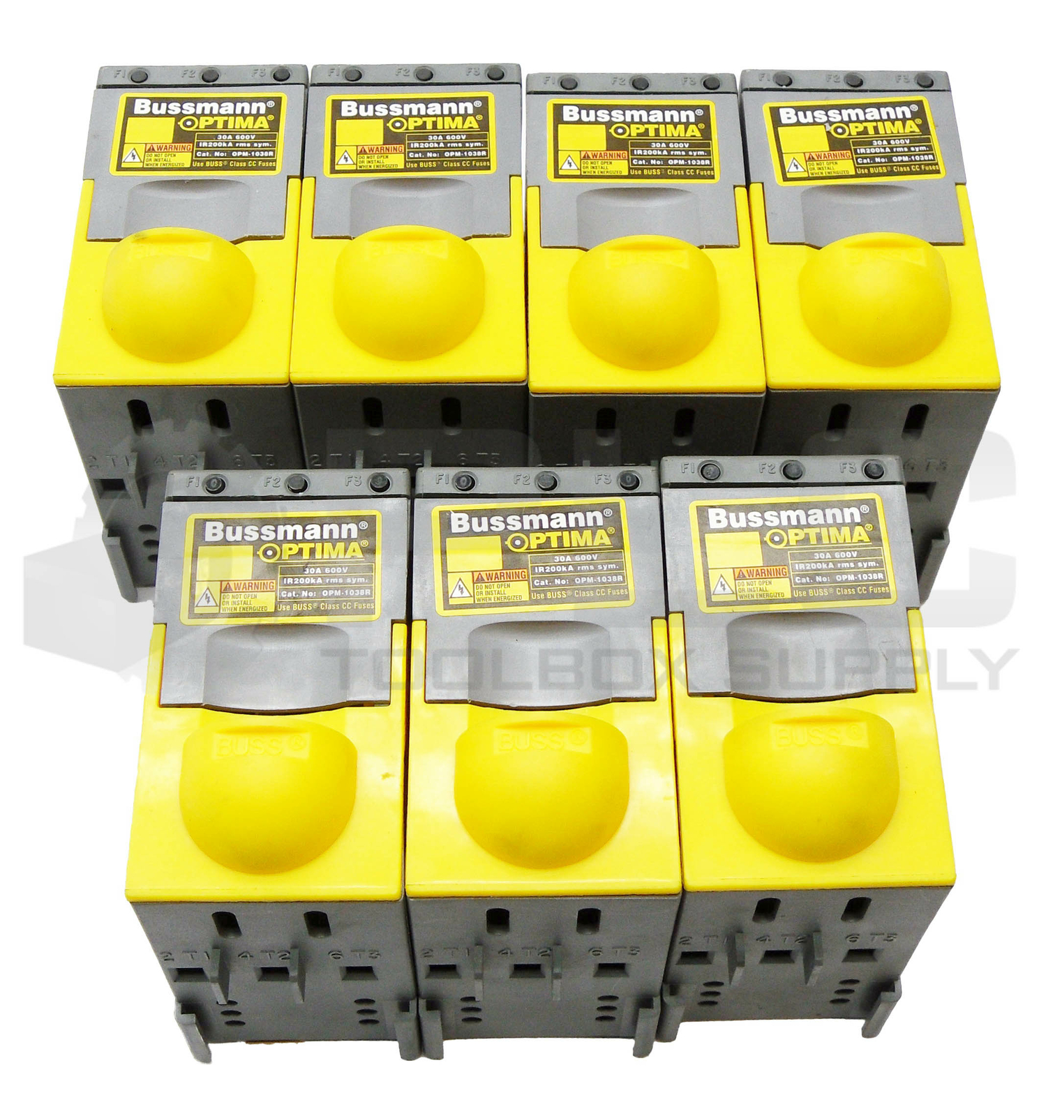 LOT OF 7 BUSSMANN OPM-1038R OPTIMA OVER CURRENT PROTECTION MODULE