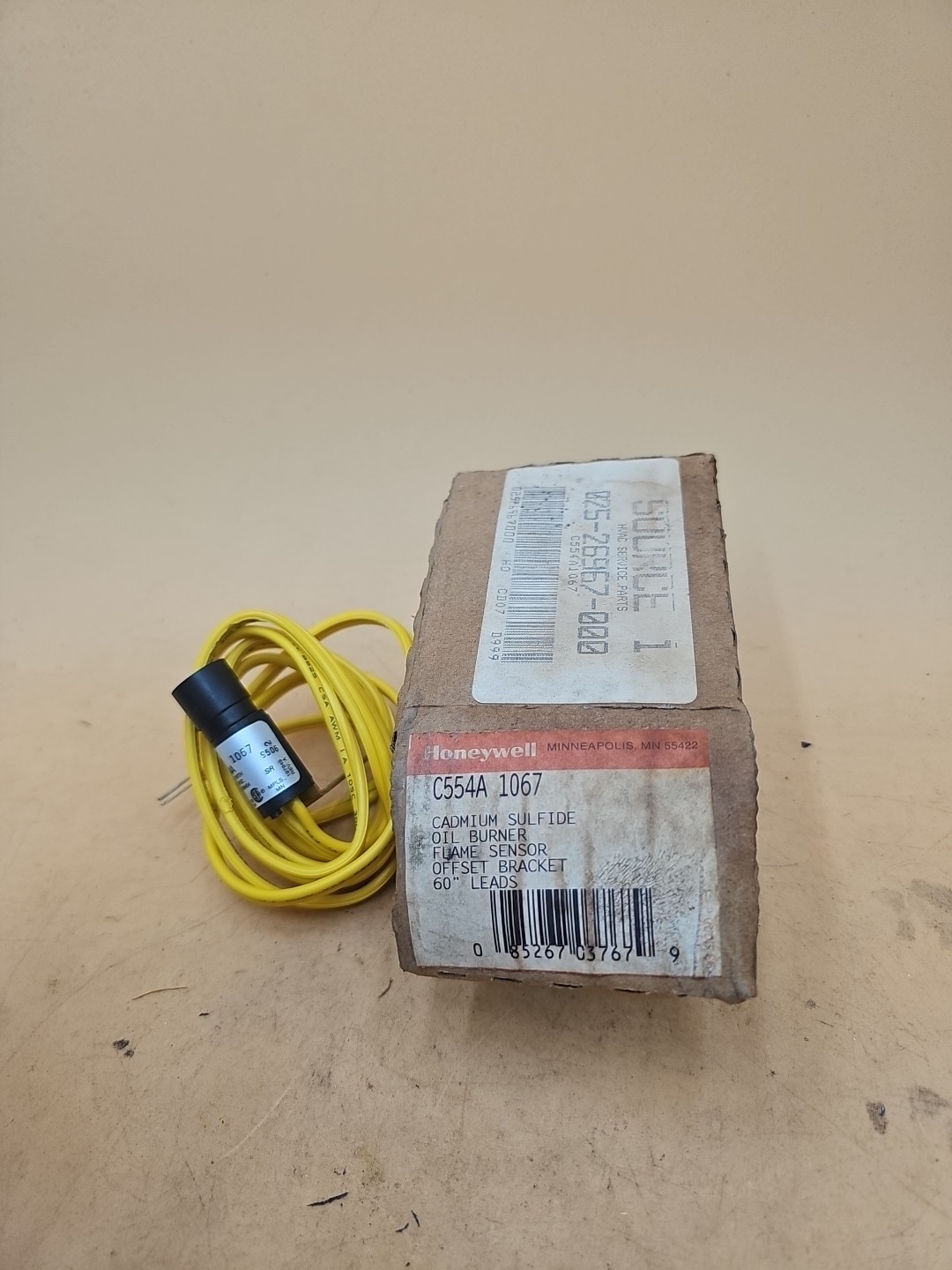 Honeywell C554A-1067 Oil Burner Flame Sensor