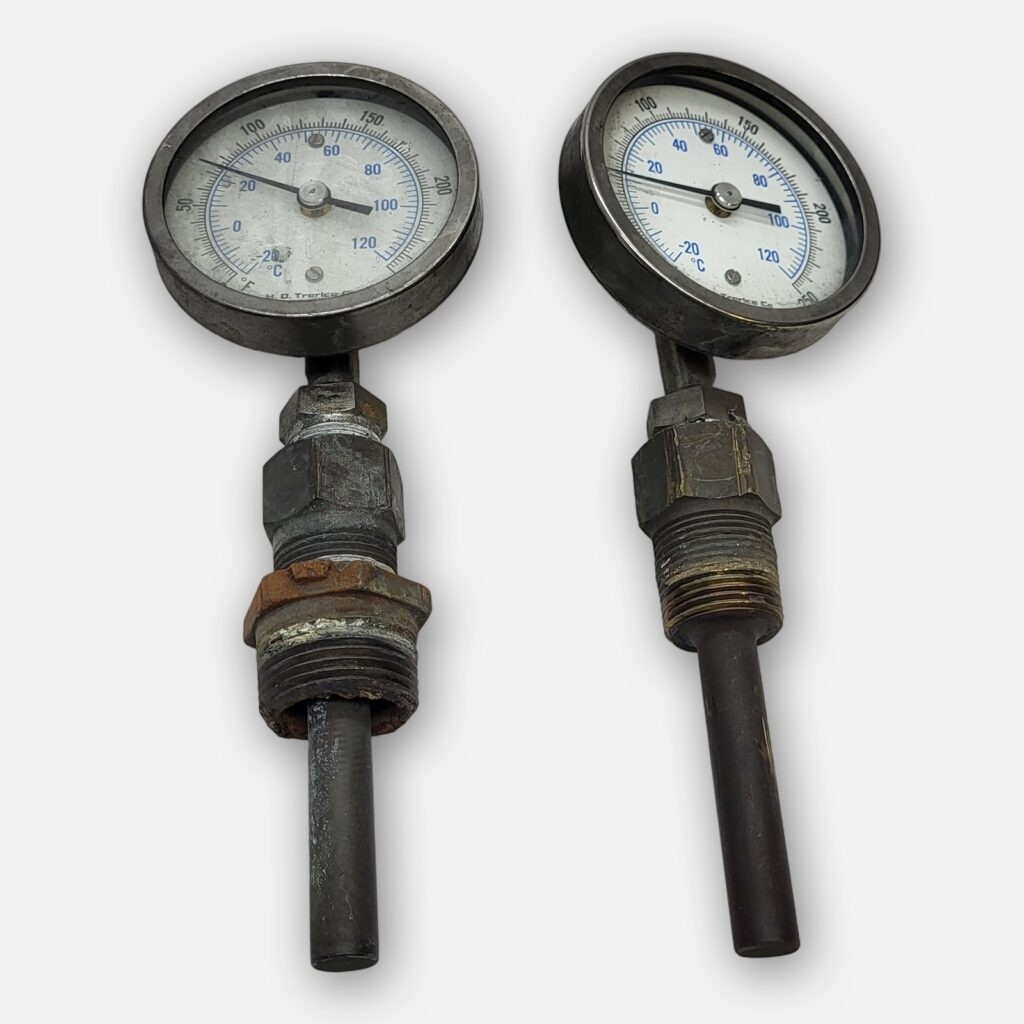 LOT OF 2 TRERICE 52-2784-6 TEMPERATURE GAUGE 0-250DEG F