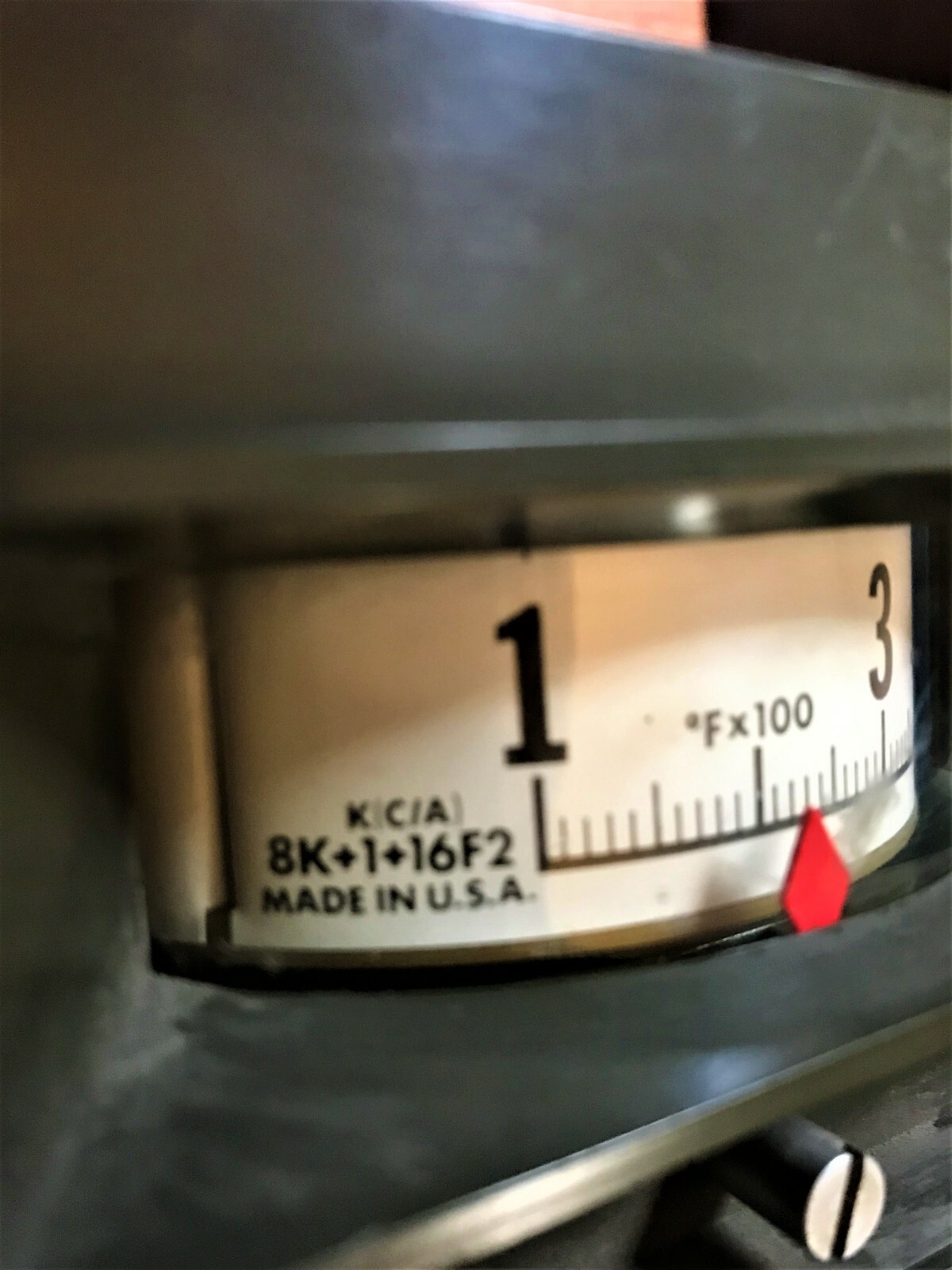 METER  TEMPERATURE METER  PN 8K+1+16F2  MFD BY WEST