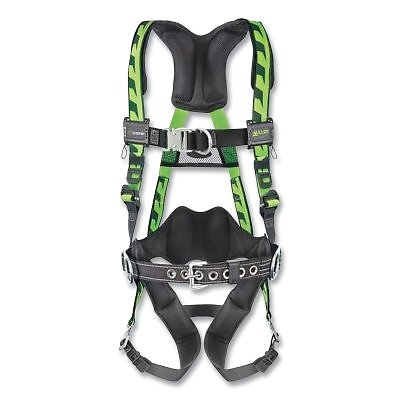 Honeywell Miller AirCore Full-Body Harness S/M Quick-Connect Straps Green