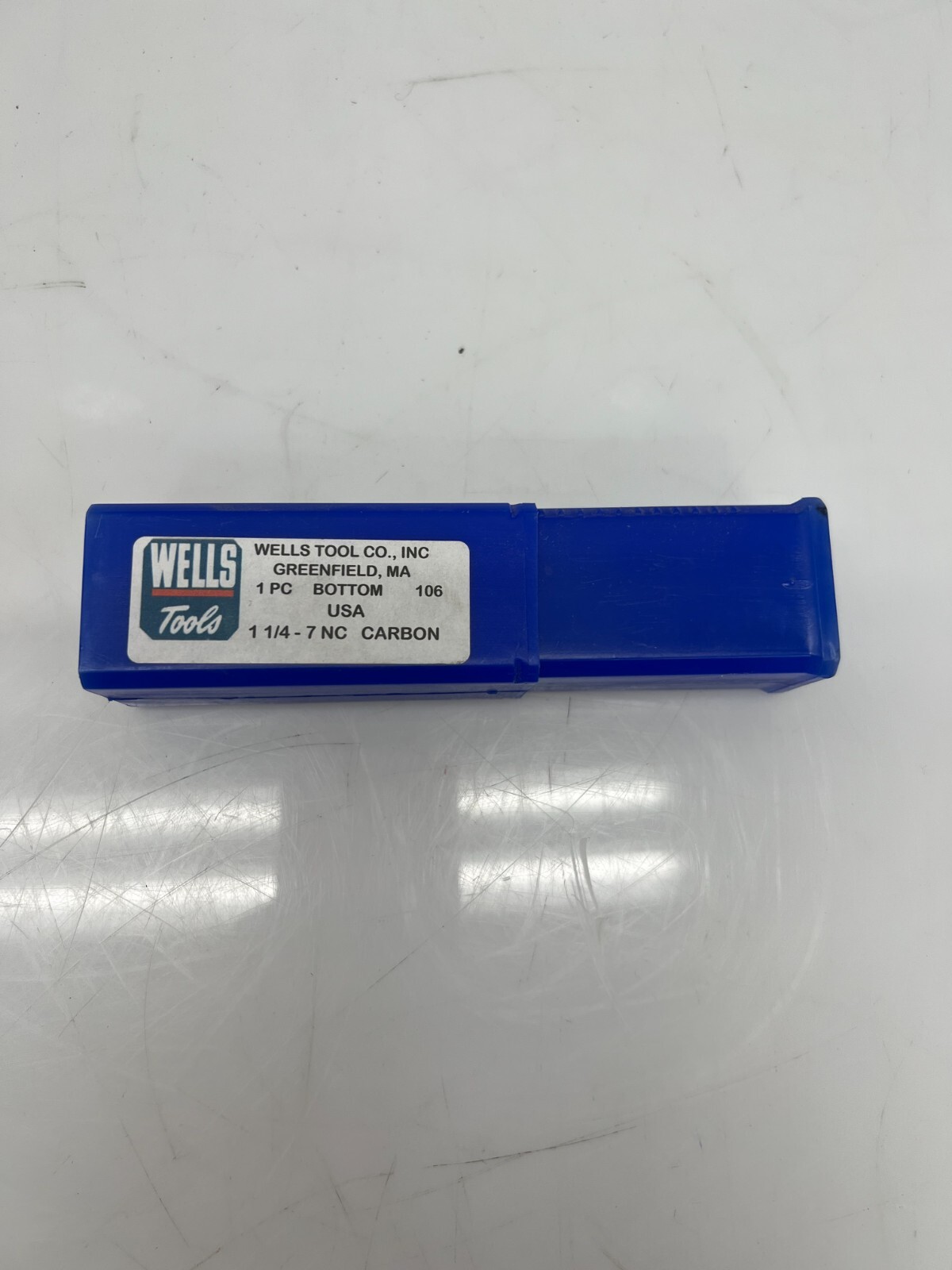 Wells Tools 1 1/4-7NC Carbon 4 Flute, Taper Tap