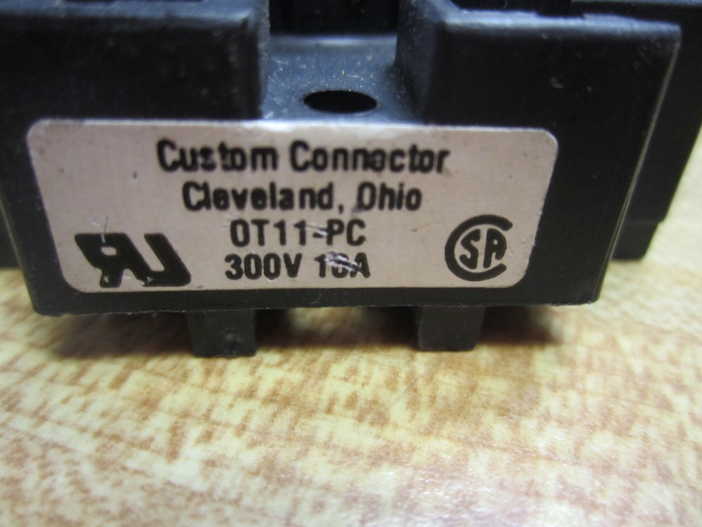 Custom Connector 0T11-PC Relay Socket OT11-PC (Pack of 2)