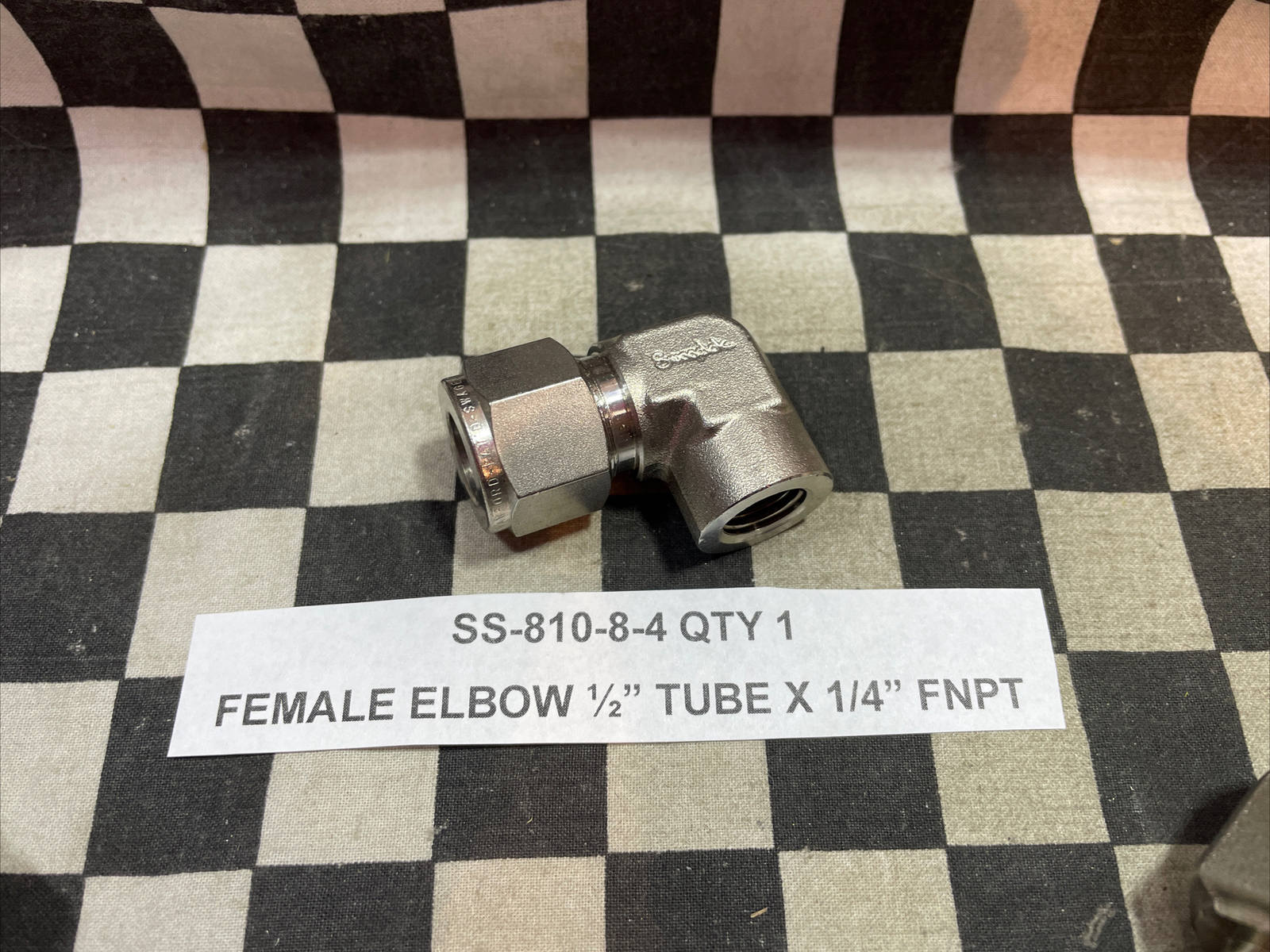 SWAGELOK SS-810-8-8, SS-810-8-4, SS-600-8-8, SS-600-8-4, LOT OF 5#1637F10