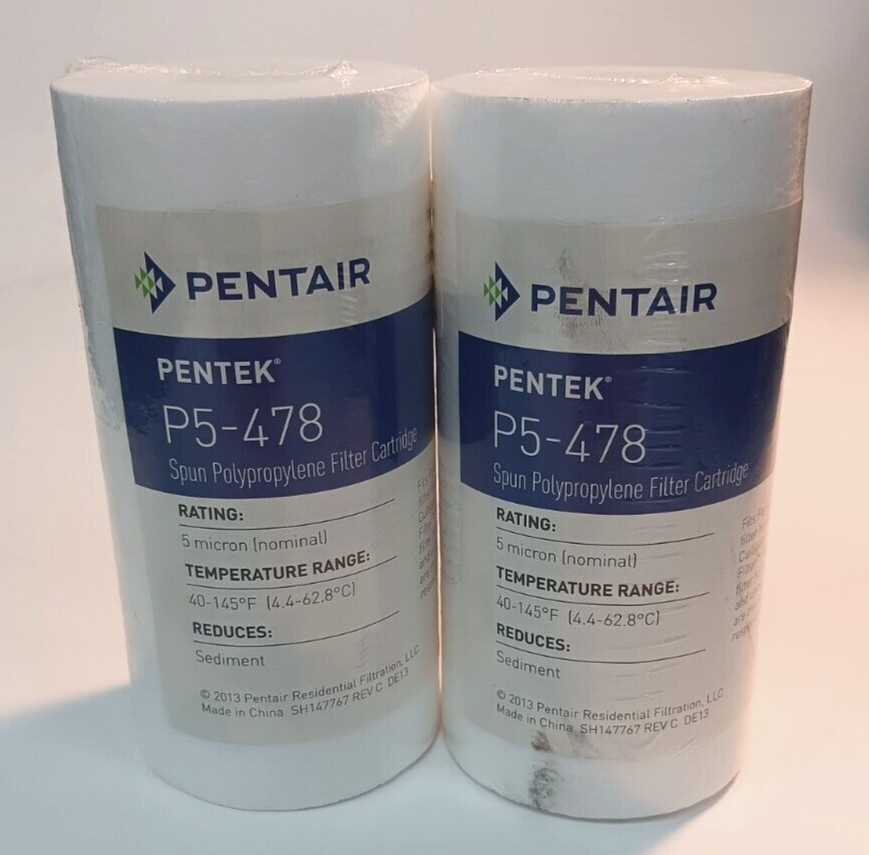 PENTAIR/PENTEK LOT OF 2 P5-478 SPUN POLYPROPYLENE FILTER CARTRIDGE