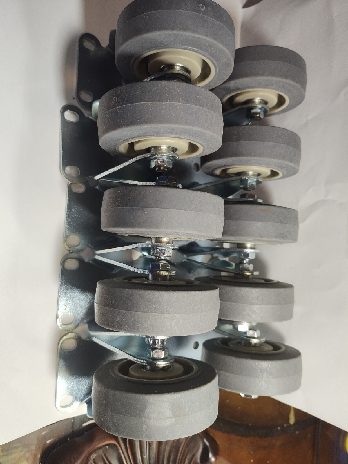 GRAINGER APPROVED P12S-PRP035B-12 NSF-Listed Plate Caster,,250 lb.