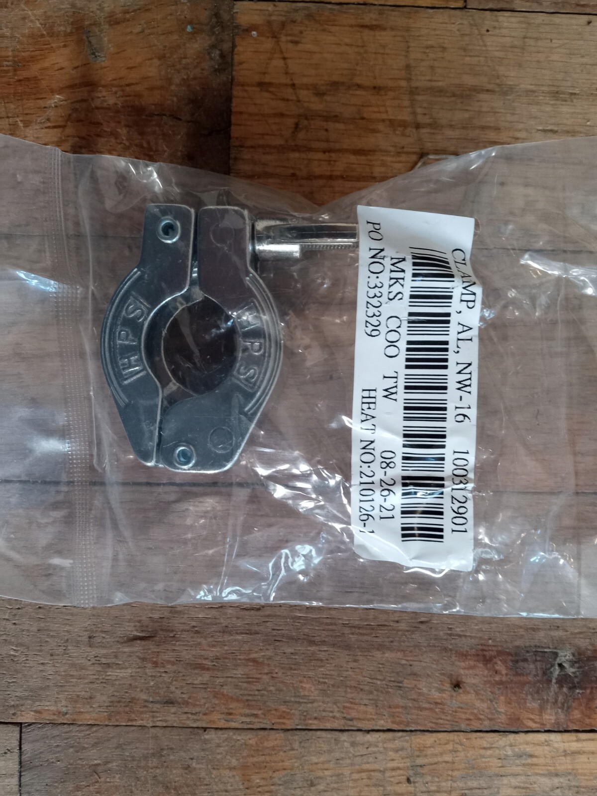 NEW HPS / MKS NW-16 AL 100312901 STAINLESS STEEL CLAMP