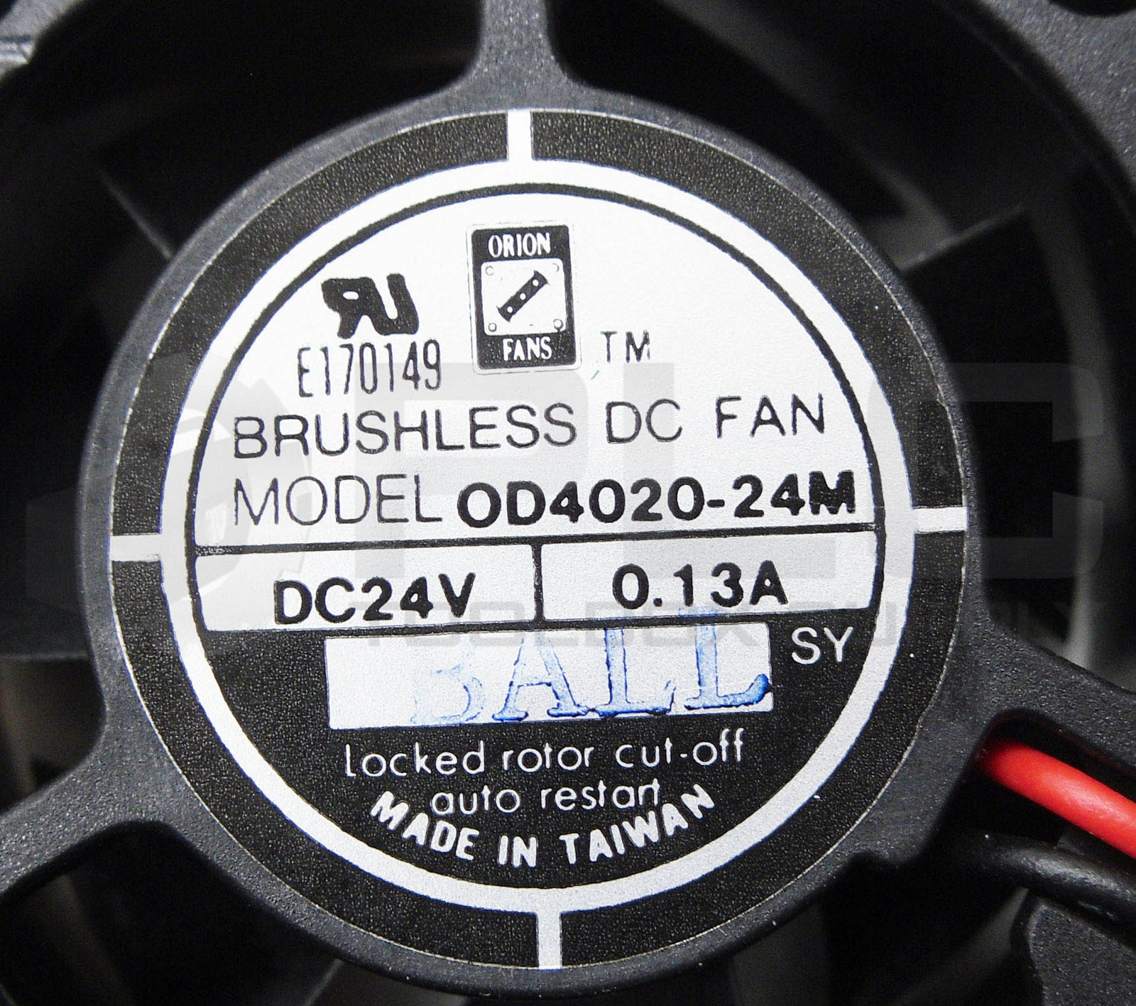 LOT OF 2 ORION FANS OD4020-24M BRUSHLESS DC FAN 24VDC 0.13A