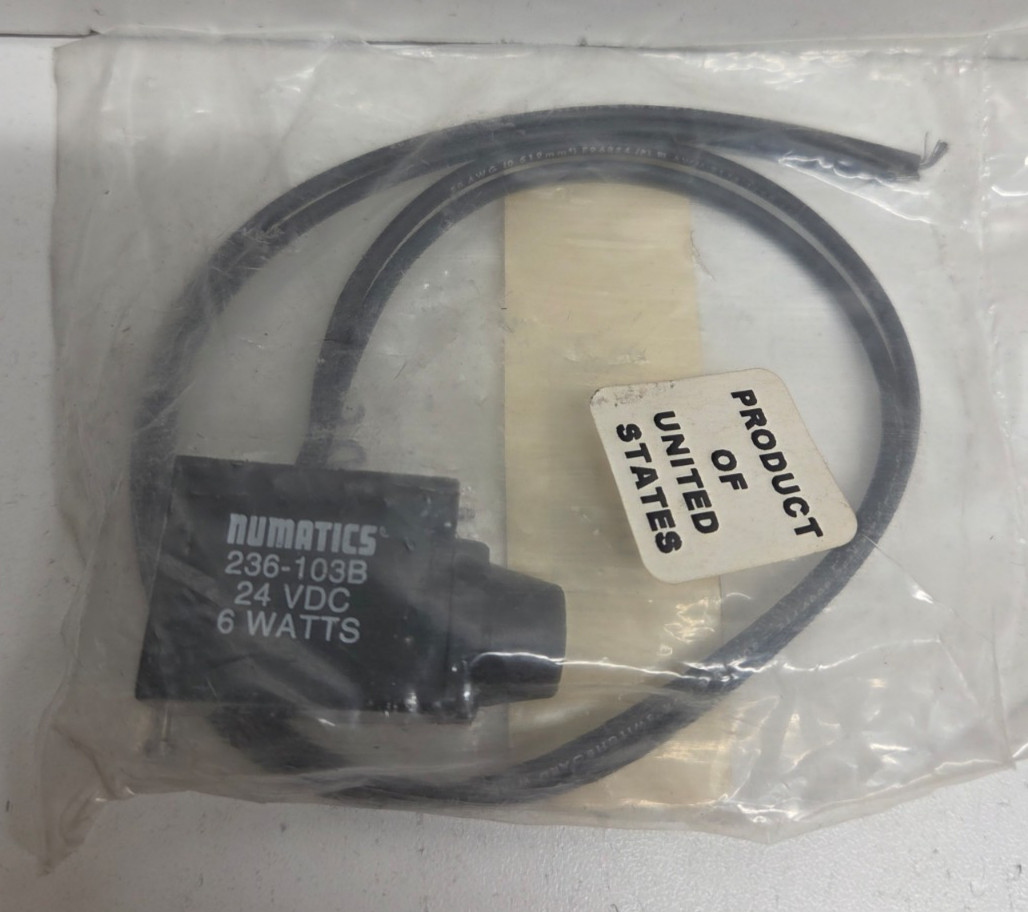 NEW IN BAG! NUMATICS 24V SOLENOID COIL 236-103B