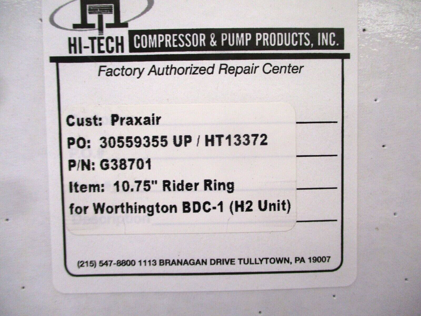 HI-TECH G38700 10.75″ Piston Ring G38701 10.75″ Rider Ring for BDC-1 H2 A6692PA