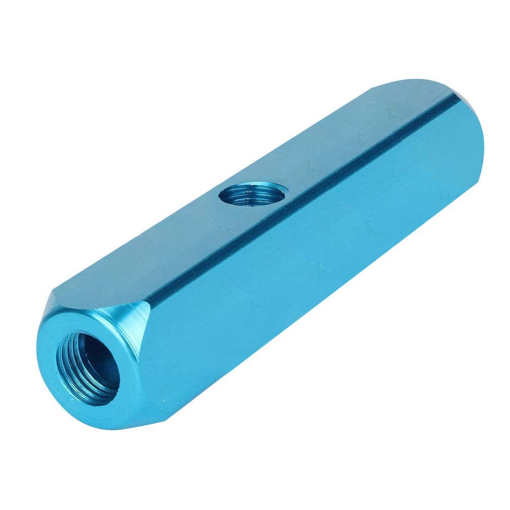 1/4″ 3 Way 6 Port Aluminum Air Hose Inline Manifold Block Splitter, Pneumatic…
