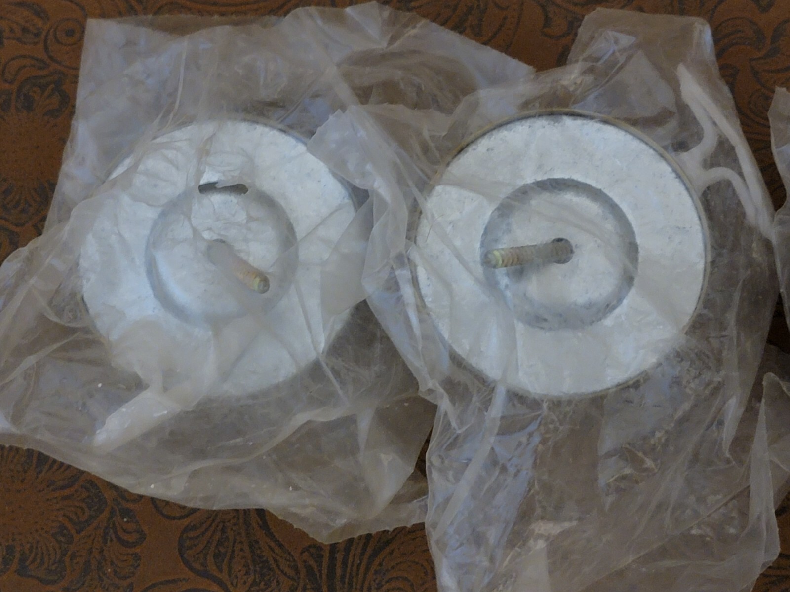 4 Pack – ROCKWOOD 409 US3 Concave Door Stop Wall Mount Bright Brass Lot#8 READ ზ