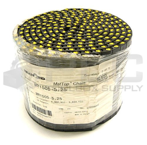 NEW REXNORD MR1505-5.25 MAT TOP CHAIN D78456002 10FT