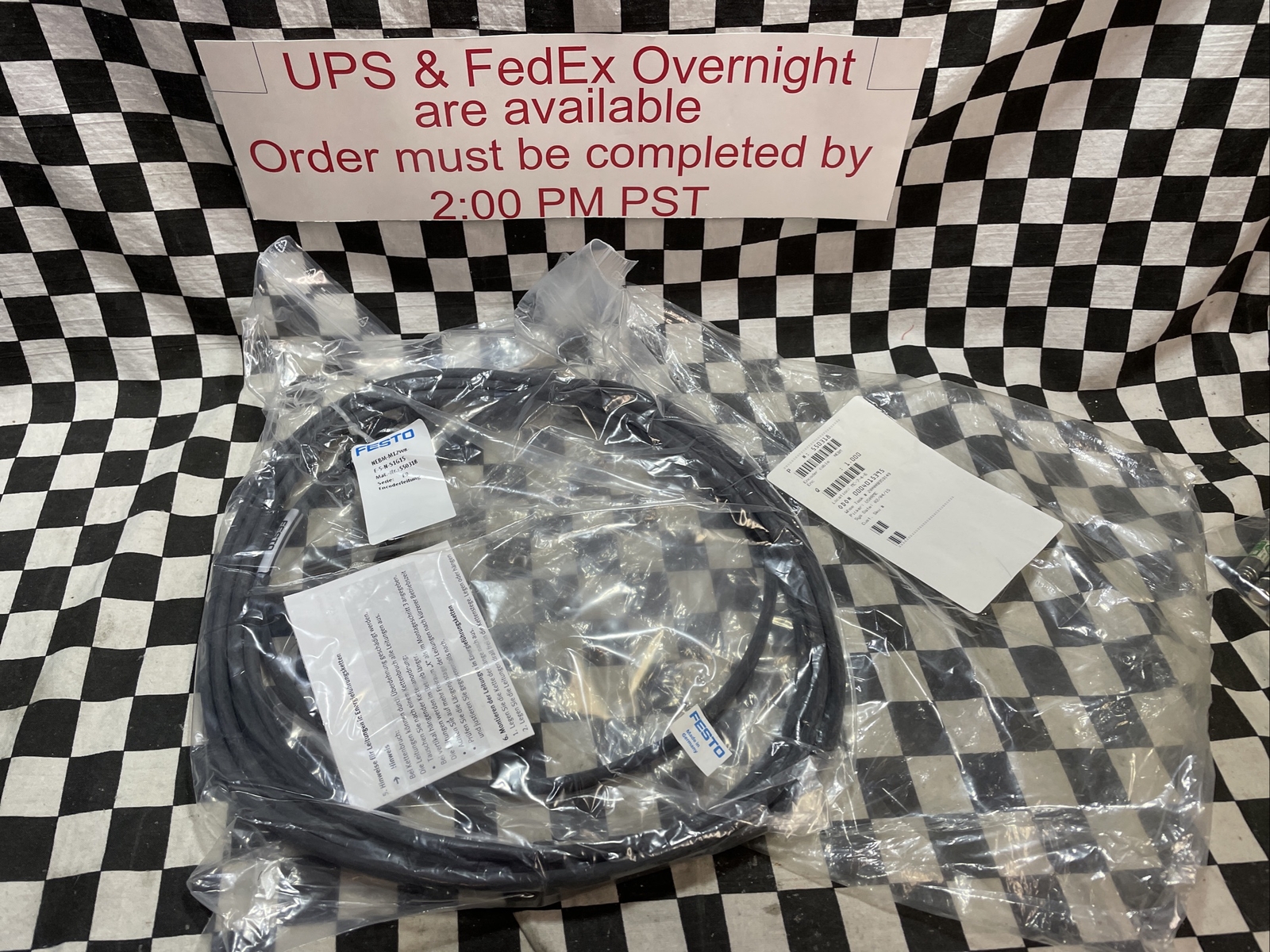 FESTO Encoder cable, NEBM-M12W8-E-5-N-S1G15, 550318, SHIPSAMEDAY#1180N1