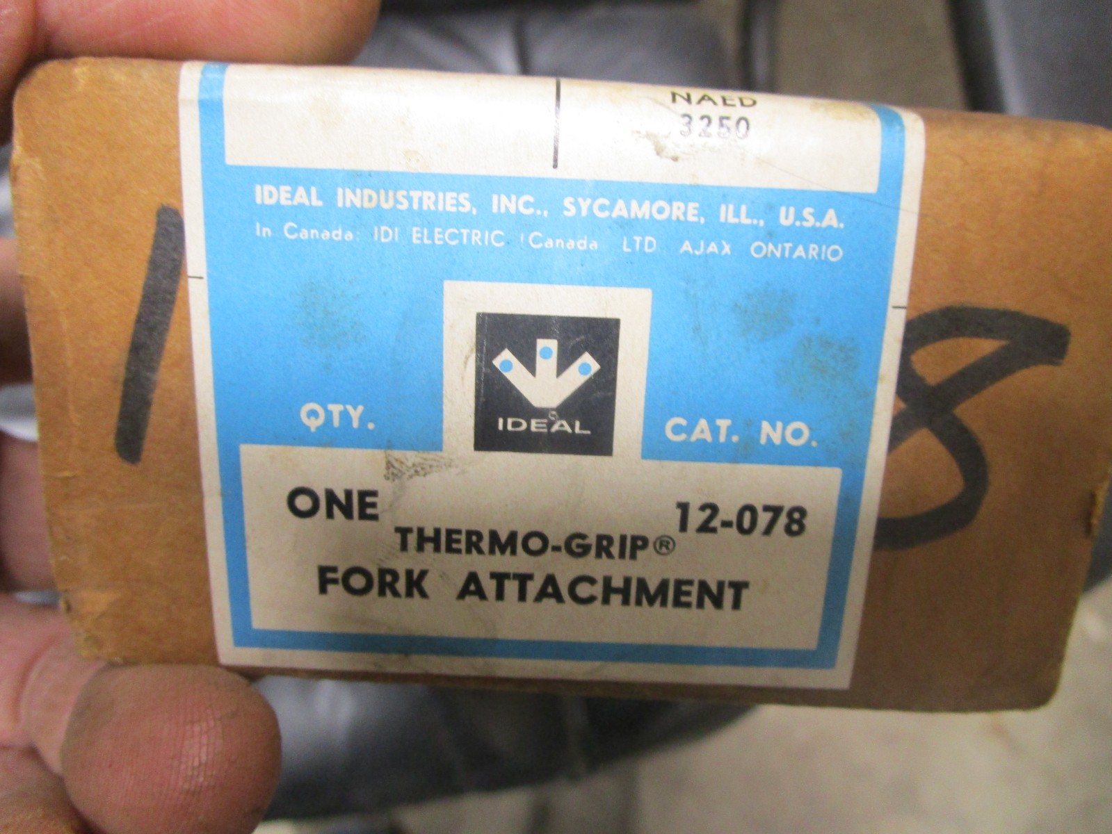NOS Ideal 12-078 Thermo-Grip Fork Attachment Dual Probe Soldering Handpiece USA