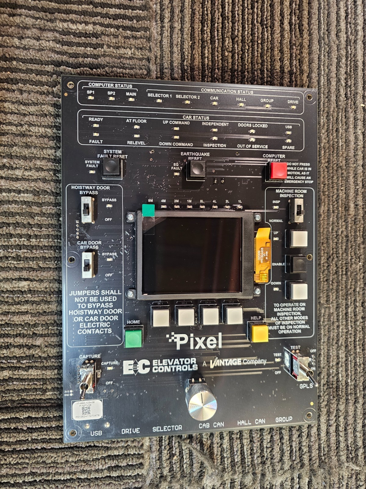 Vantage Elevator Controls Pixel 999-VT-17-002-123v06 LCD Touch & Go™ interface