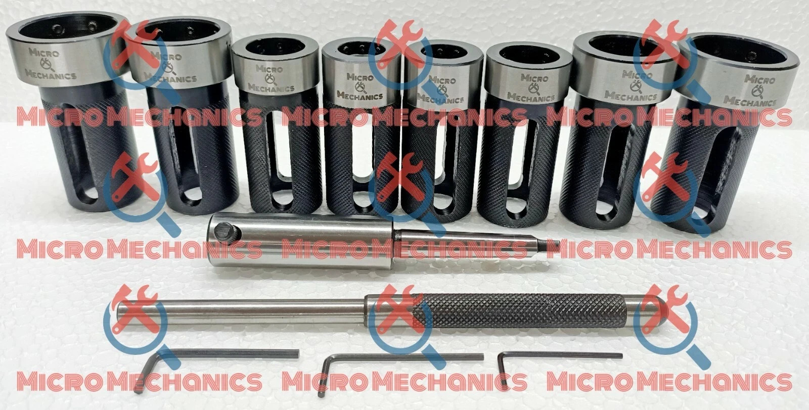 MT1 Die Holder Kit For Lathe Tailstock Morse Taper # 1 Sliding Action- Inch & MM