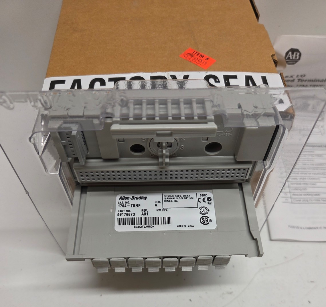 NEW IN BOX! ALLEN-BRADLEY FLEX I/0 TERMINAL BASE 1794TBNF