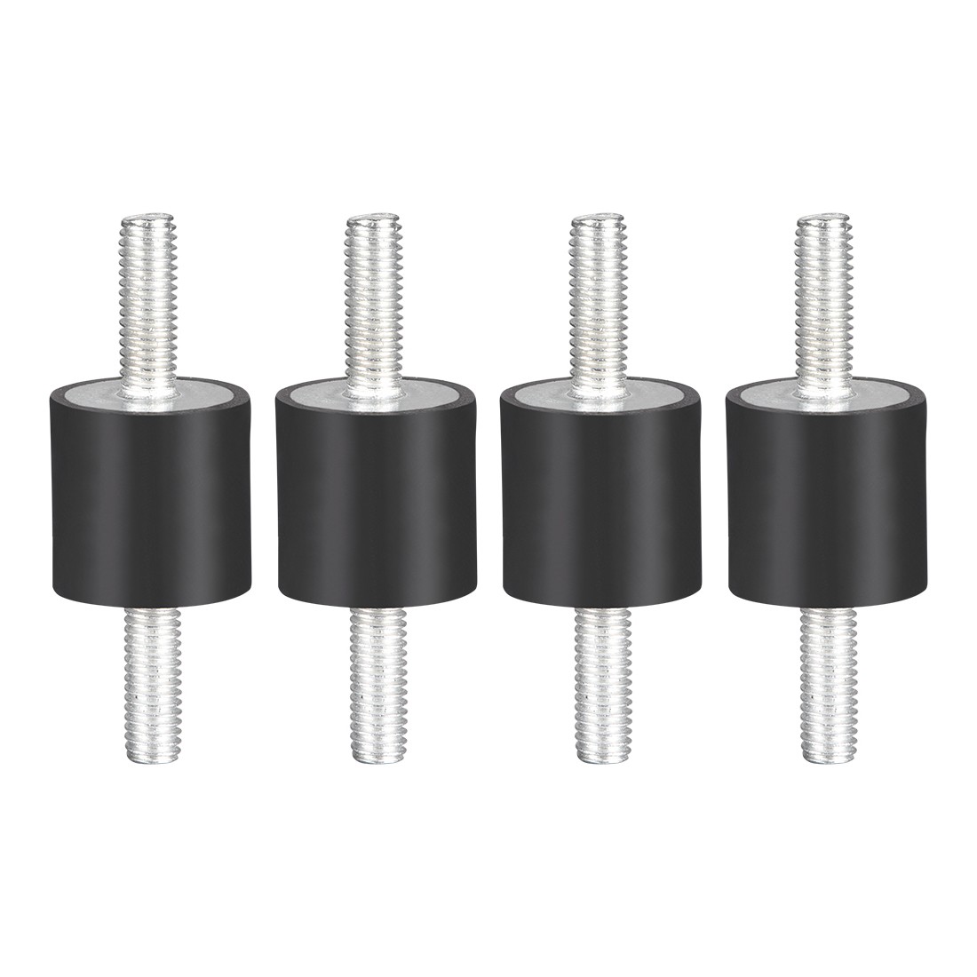 4pcs Rubber Mounts Vibration Isolators with M6 x 18mm Studs 20mm x 20mm