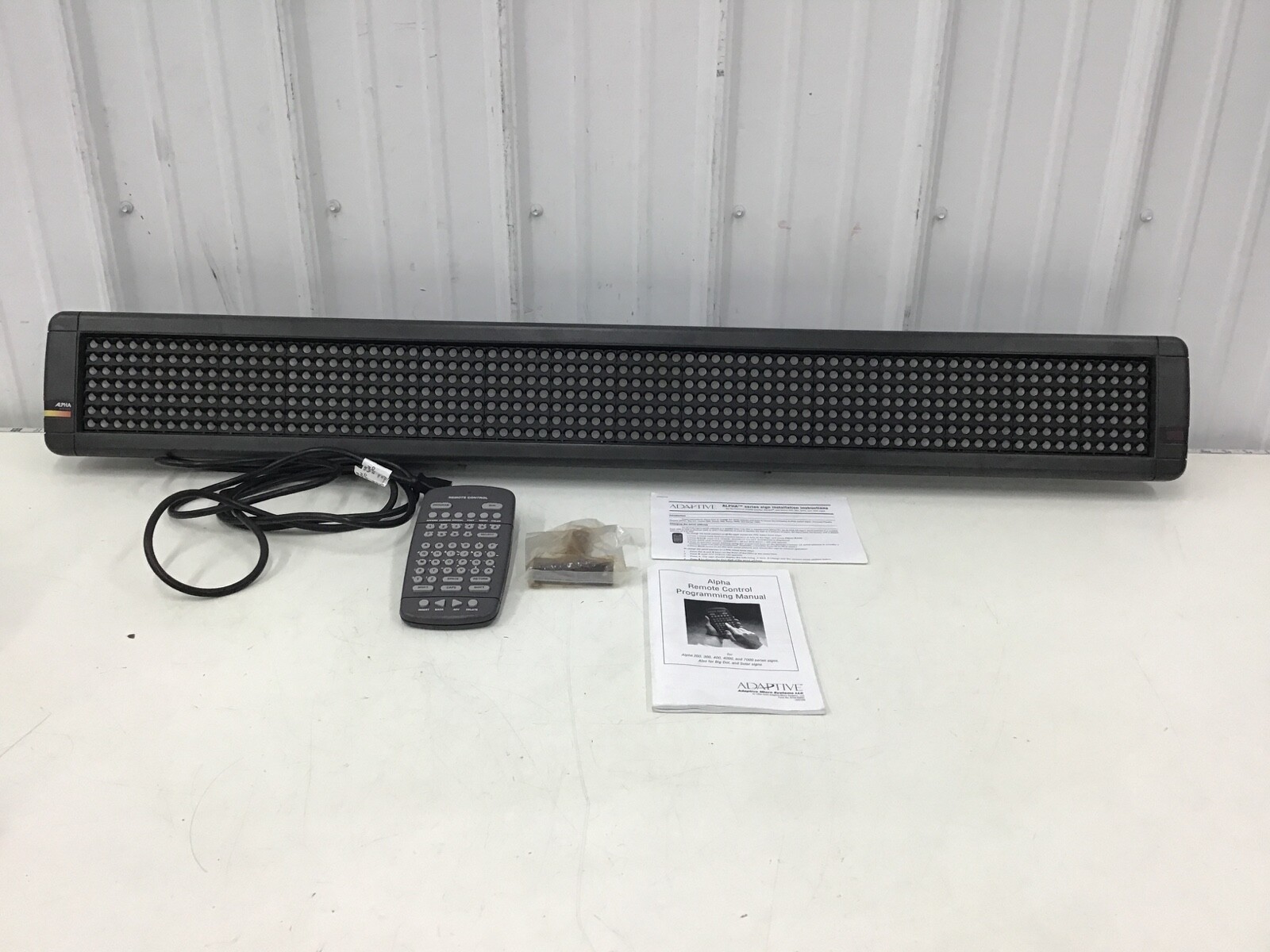 ADAPTIVE MICRO SYSTEMS – 1038-1113 Electronic Message Display Sign
