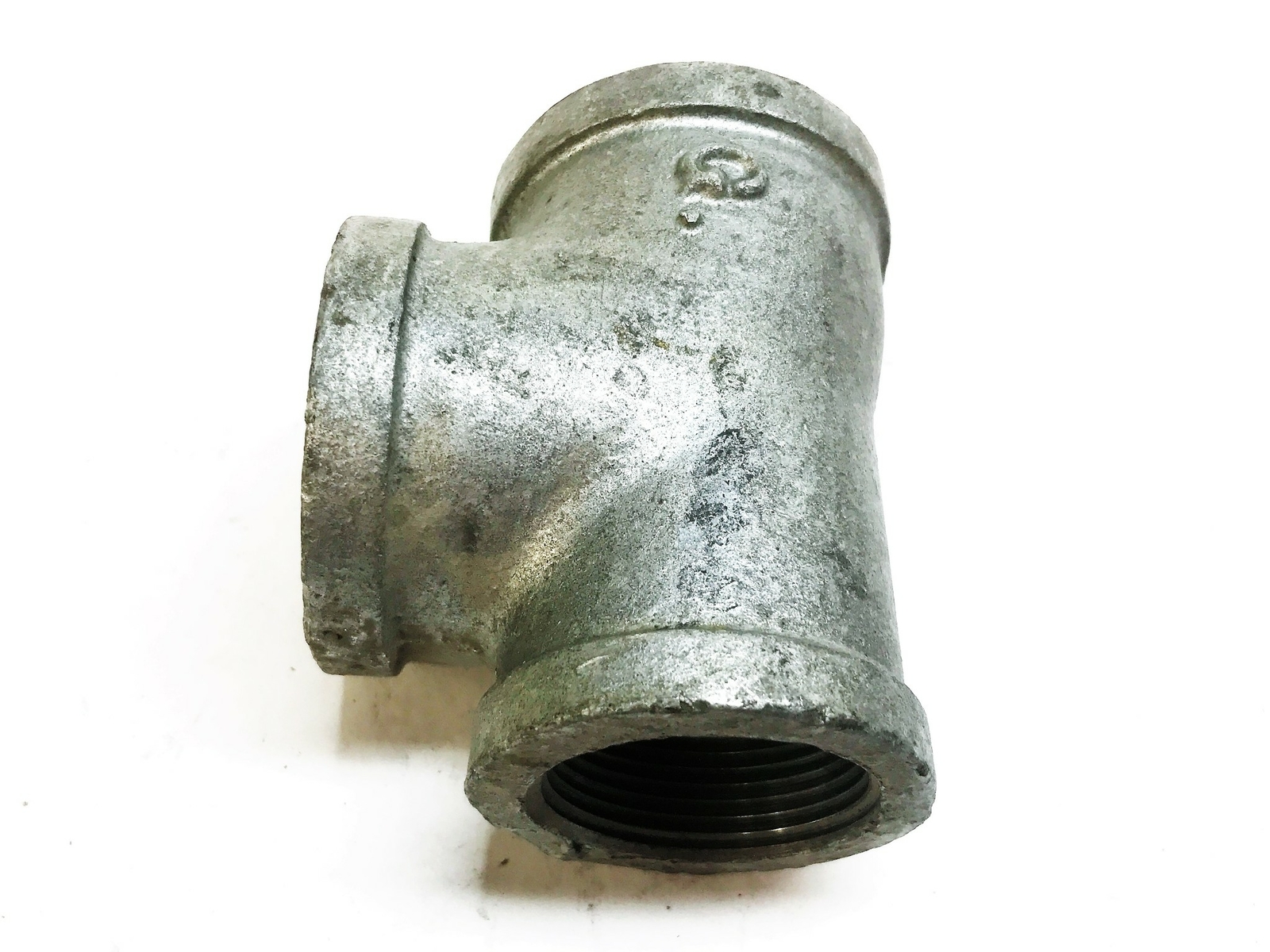 Unbranded Galvanized 1-1/2″ x 1-3/4″ x 1-3/4″ Tee Coupling [Lot of 2] NOS