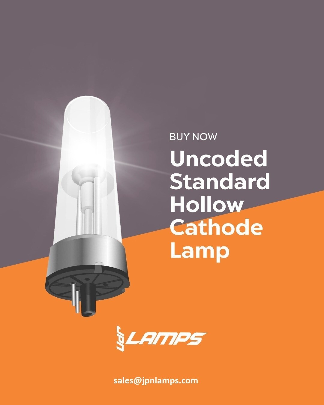 1.5″ Uncoded Standard Cathode Lamp, Gold (AU) 2 Pin, Single element