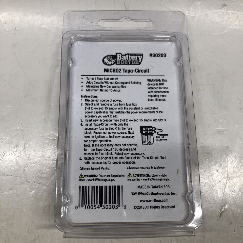 Wirthco Engineering 30203 Battery Doctor 30203 Tapa Circuit Dual Fuse Holder