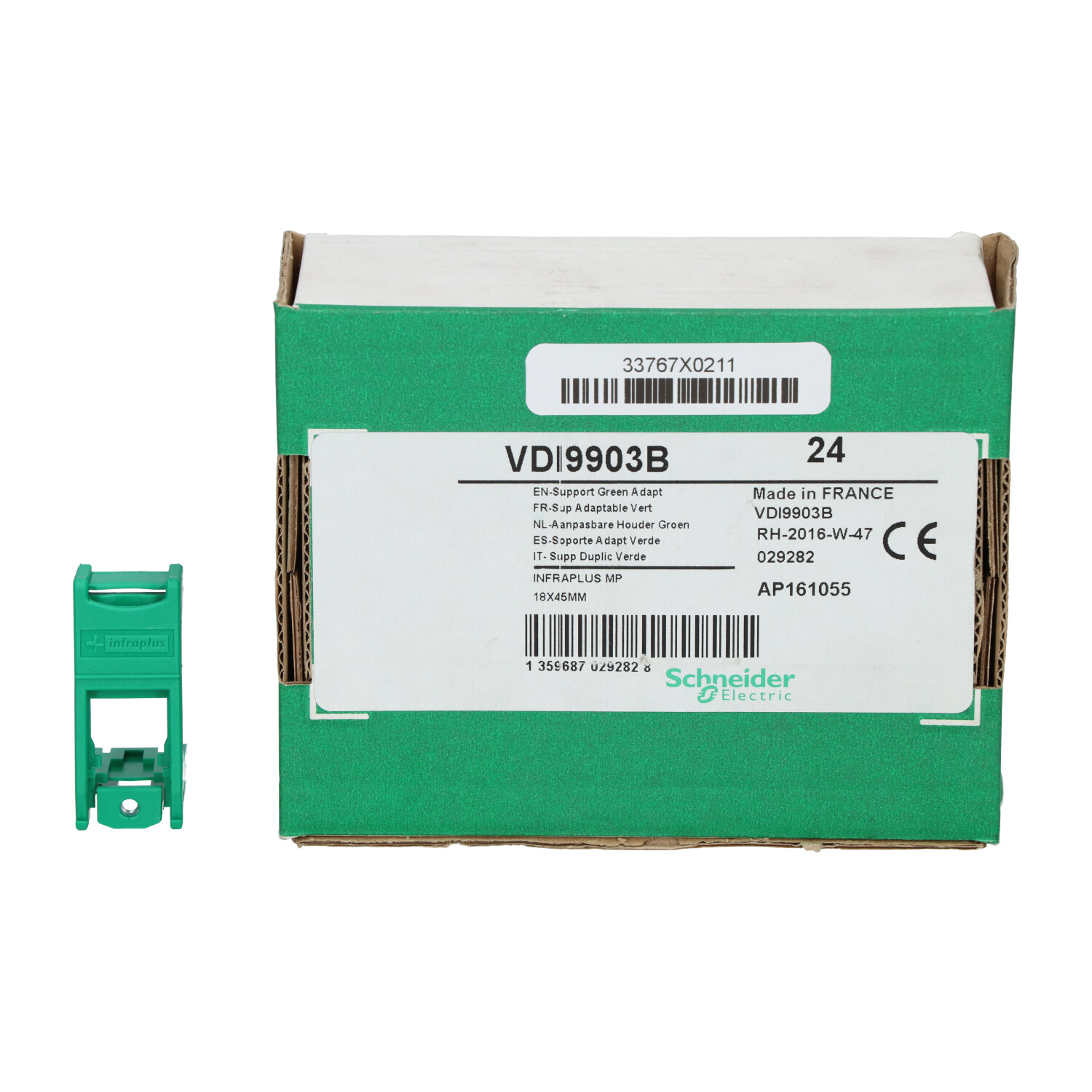 Schneider Electric VDI9903B Modular Jack Support Non-Shutter New NFP (24pcs)
