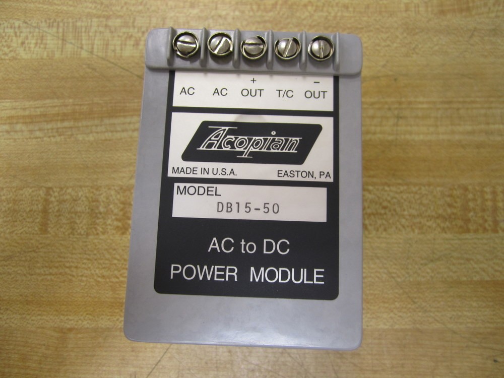 Acopian DB15-50 DB1550 AC To DC Power Module