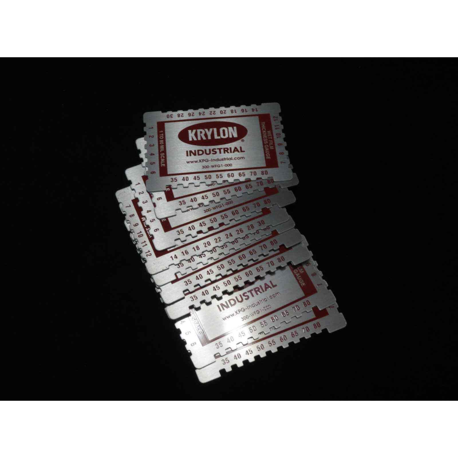 KRYLON WET FILM GAUGE Comb-1-80 MIL SCALE Aluminum – 10 Count
