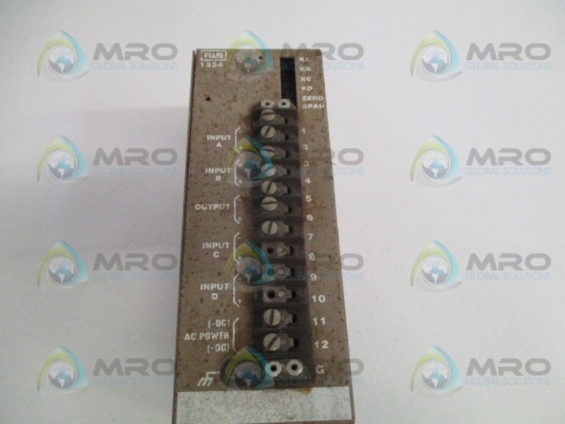 RIS SC-1354 ADDER TRANSMITTER OUT: 4-20MA 115VAC UNMP