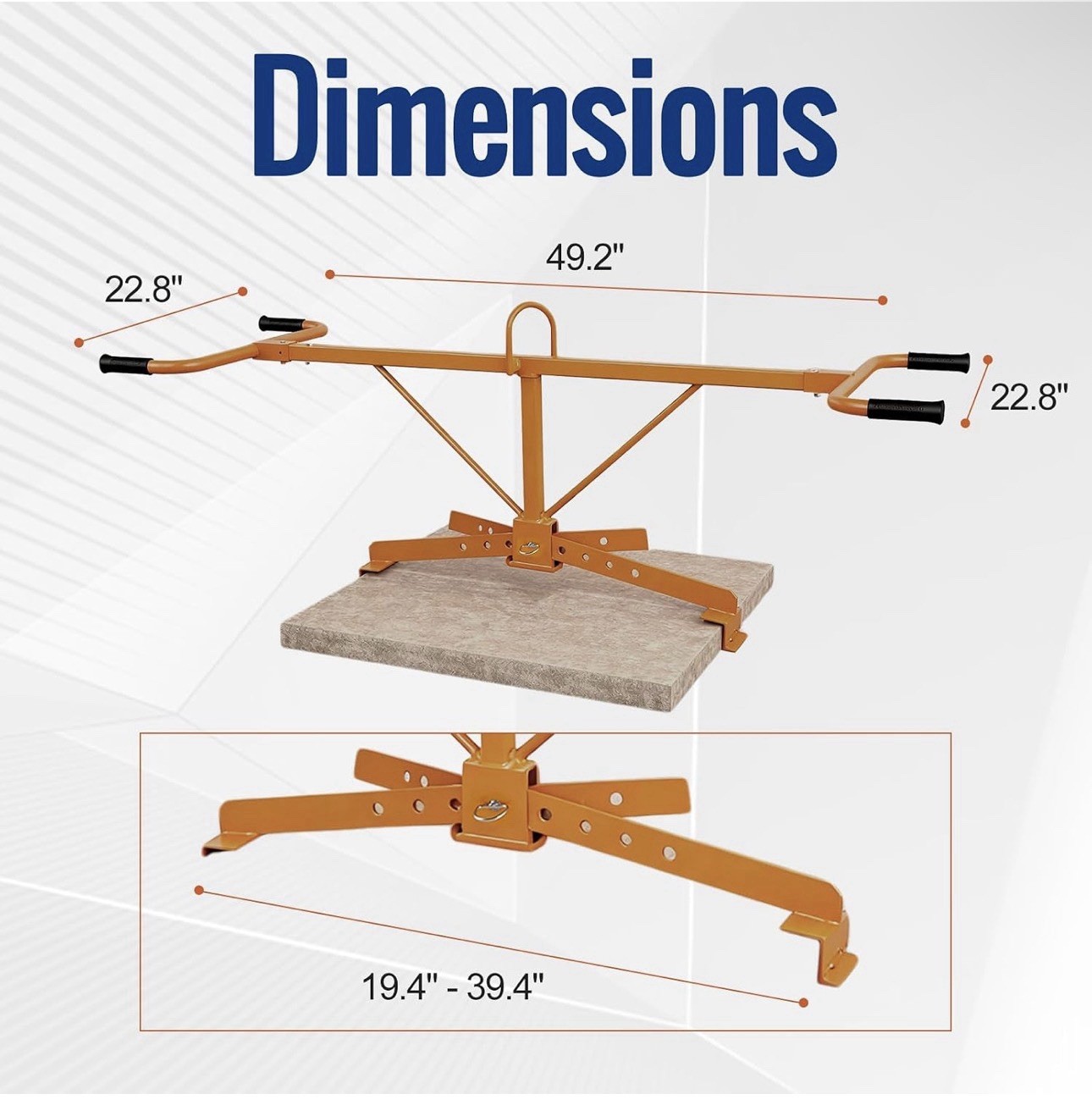 MTAA Paver Slabs Lifter & Extractor Tool Heavy-Duty Block Mover for 20-40”