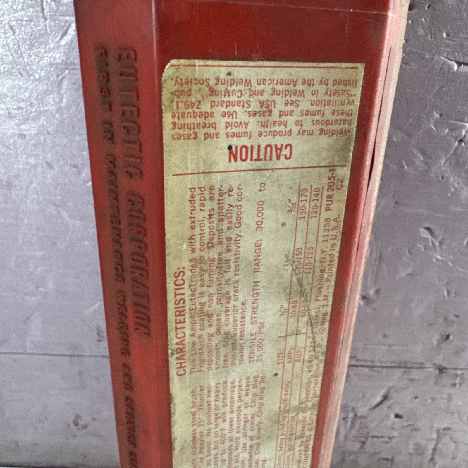 Xuper 2109 1/8” Welding Rod P/N 2109-32-2.5K 30 Rods
