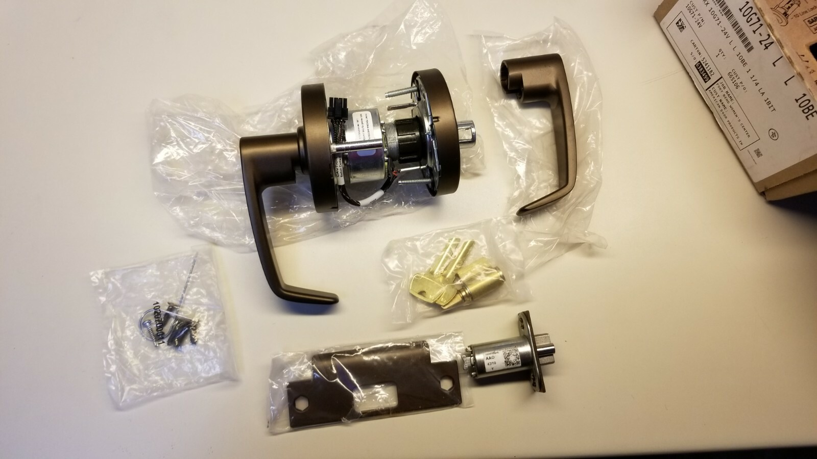 Sargent 10G71-24V-LL-10BE Electrified Cylindrical Lock, Fail Secure Dark Bronze