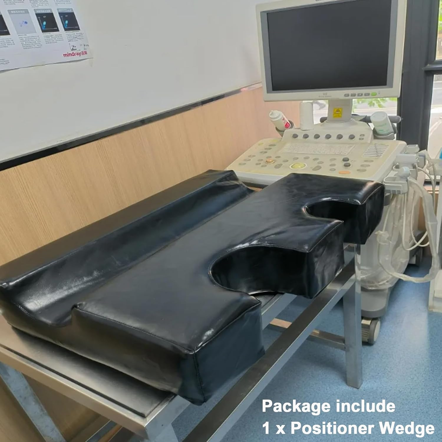Veterinary Ultrasound Positioner Wedge with U Slot, Dog X-Ray Immobilizer Pad fo