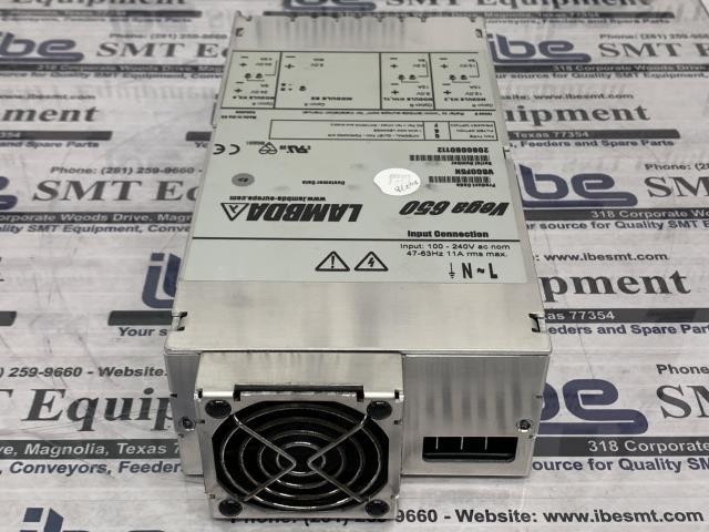 TDK-Lambda Vega 650 Power Supply – V600F5N w/Warranty